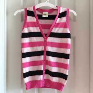 Crazy 8  Girls  Sweater Sleeveless   Top  Striped